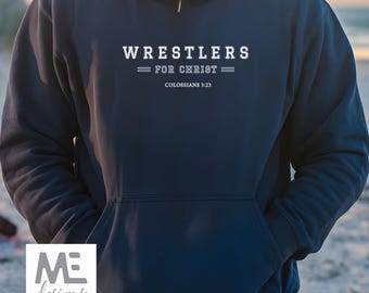 Wrestling for glory Sweatshirt, Wrestling Christ hoodie, Wrestling Christian hoodie, Christian athlete hoodie, Christian wrestler gift shirt