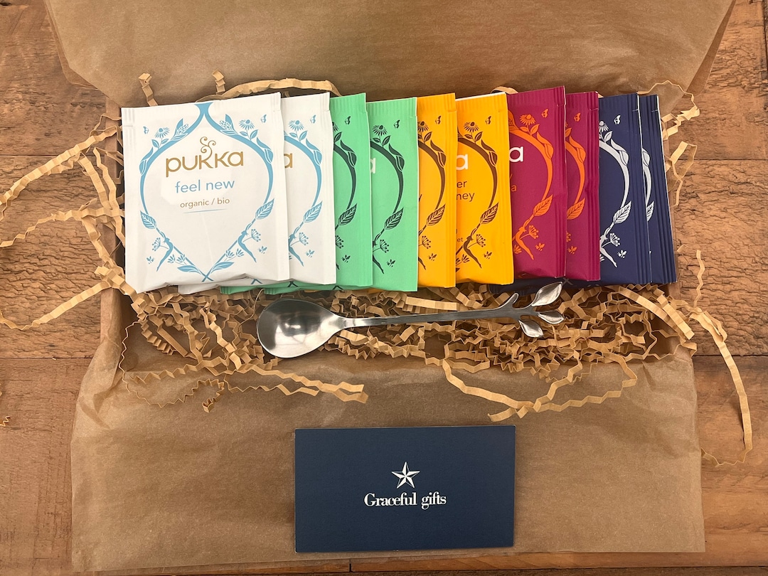 Pukka Tea and Spoon Set for a Tea Lover Letter Box Gift Etsy UK