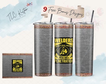 Welders Funny Welding Drink Tumbler Design | 20oz & 30oz Tumbler | Sublimation Design PNG | Digital Download File Only