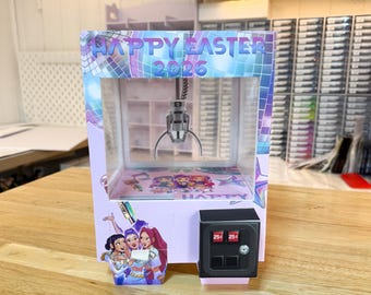 Mini Claw Machine Foam Board Gift Box - Available in 3 sizes - Customizable