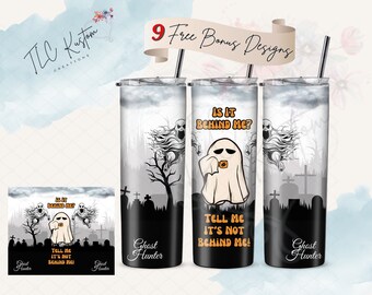 Paranormal Investigator Ghost Hunting Funny Drink Tumbler Design | 20oz & 30oz Tumbler | Sublimation Design PNG | Digital Download File Only