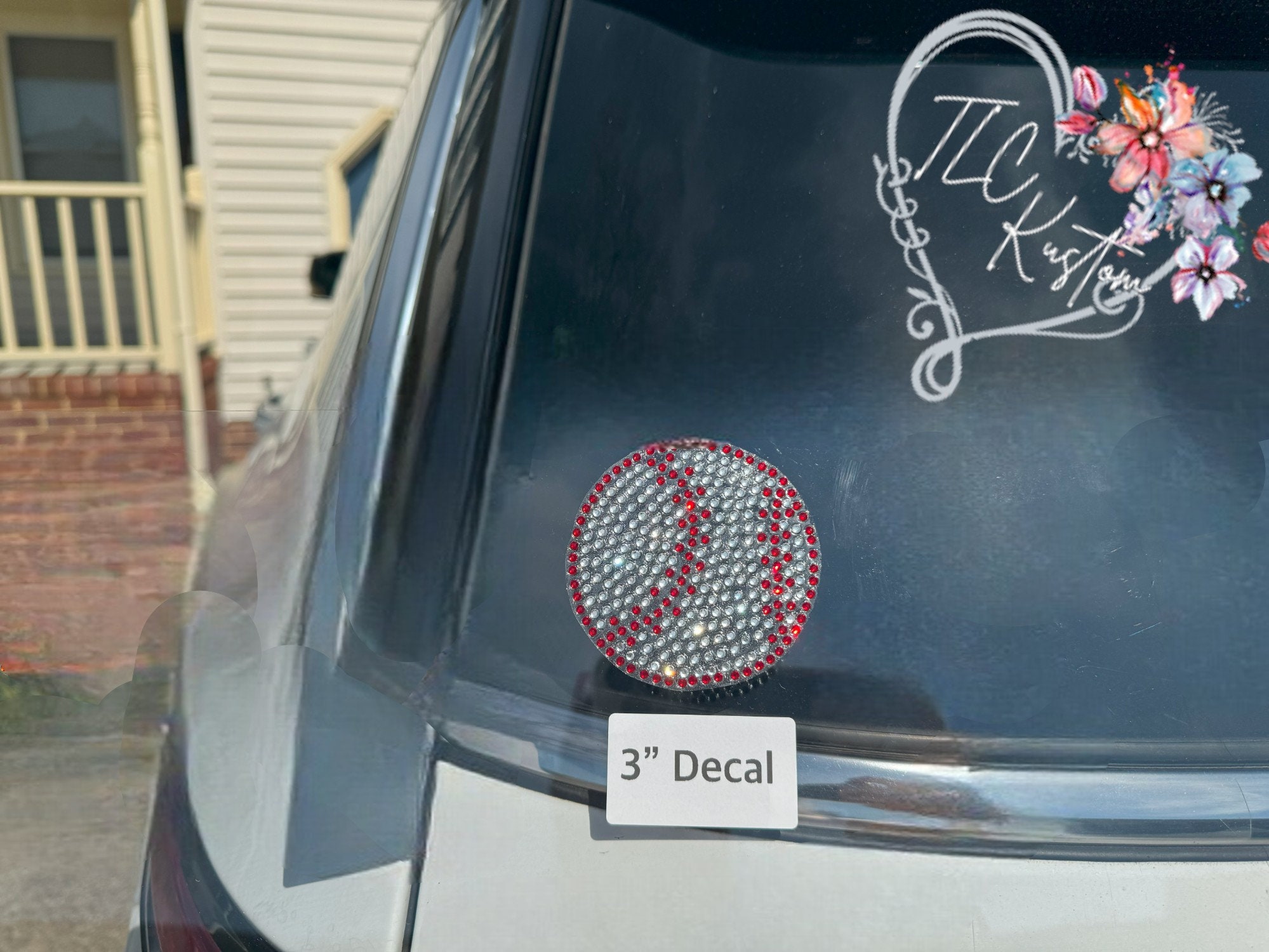 Rhinestone Car Decals for Baseball, Basketball, Football, Volleyball ...