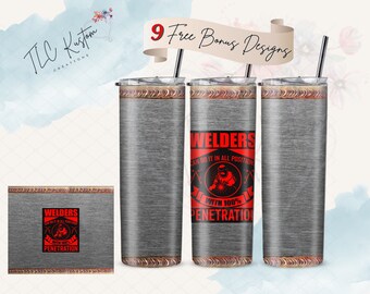 Welders Funny Welding Drink Tumbler Design Welder Gift | 20oz & 30oz Tumbler | Sublimation Design PNG | Digital Download File Only