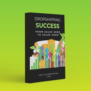 Dropshipping Success: From Sales Zero to Sales Hero - Dropshipping Ebook Instant Download for resale - PLR - For dropshipping beginners