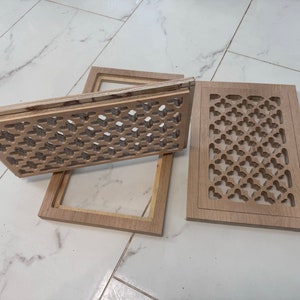 Custom Floor Register with insert and frame for flush flooring.