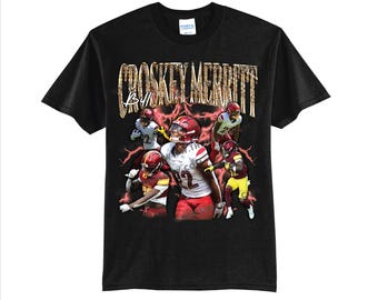 Bill Croskey-Merritt Football Shirt - Vintage Retro Style Sports Tee, Game Day Fan Graphic T-Shirt, Unisex College Football Gift