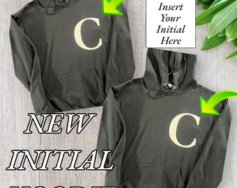 Customizable Initial Hoodie