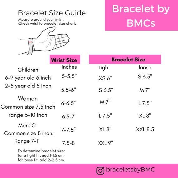 Wrist size 6.5 inches hotsell