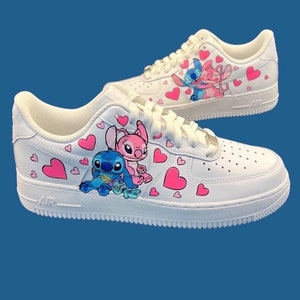 Custom “Stitch & Angel” Air Force 1 Shoes
