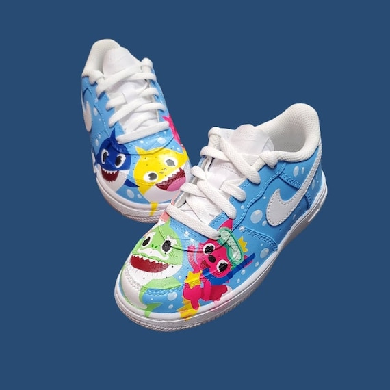 Custom baby Shark Air Force 1 Etsy