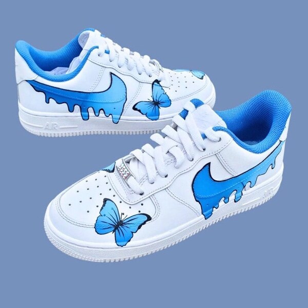 drippy nike air force 1 butterfly