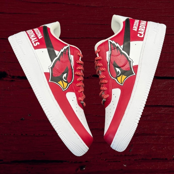 Nike Roshe 1 Cuarom Arizona Cardinals White Sneakers Custom “cardinals” Air Force 1 Shoes - Etsy main image 3