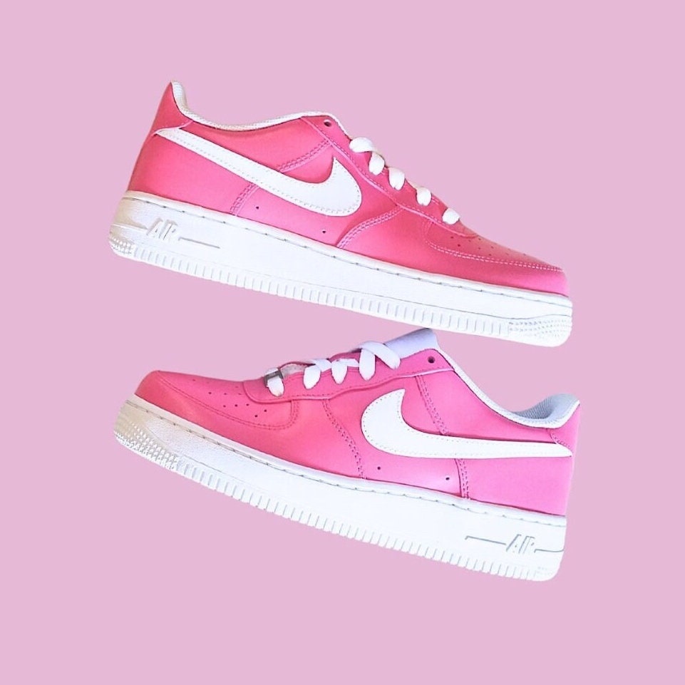 low top hot pink air force ones