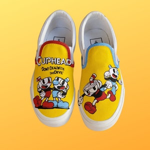 Custom “Cuphead” Slip-on Vans