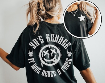 Comfort Colors® 90's Grunge It Was Never A Phase Shirt, Grunge Revival Tee, 90's Grunge Music, Grunge Music Lover Tshirt, Grunge Tee