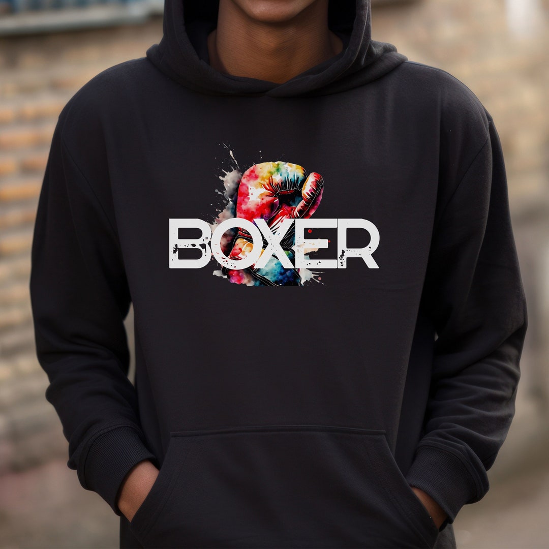 Boxing Hoodie With Glove, Sport Boxing Hoodie, Gift for Boxer, Boxing