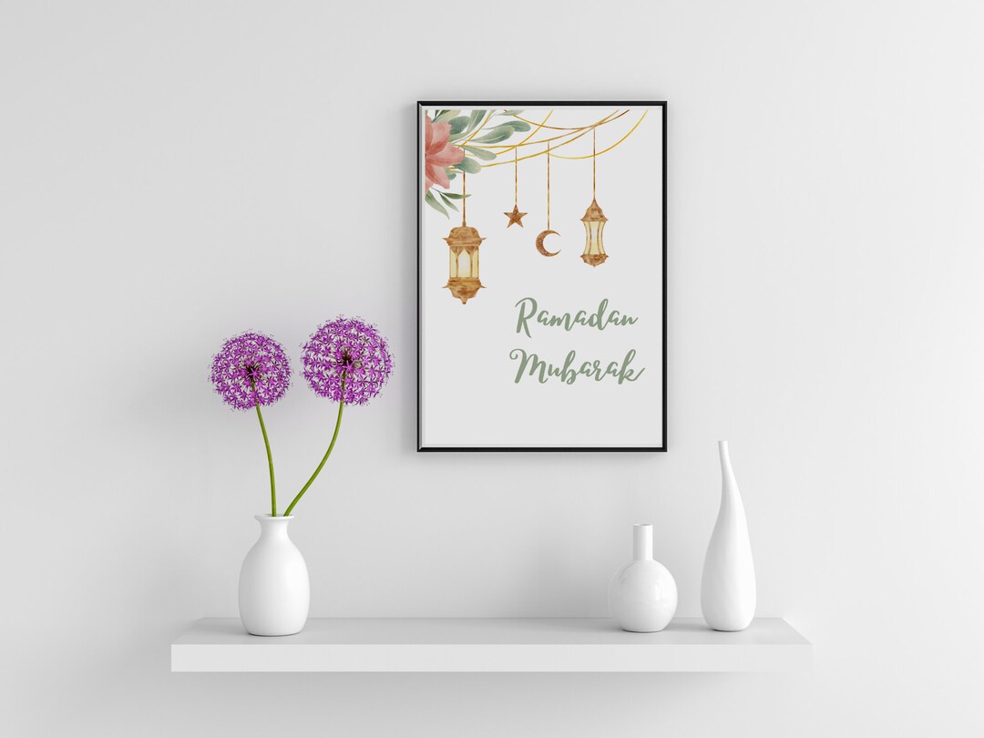 Ramadan Wall Art, Islam Wall Art, Islamic Home Decor, Ramadan Decor