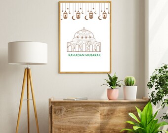 Ramadan Wall Art, Islam Wall Art, Islamic Home Decor, Ramadan Decor, Islam Decor, Muslim Art, Muslim Decor, Ramadan Wall Art, Ramadan Print