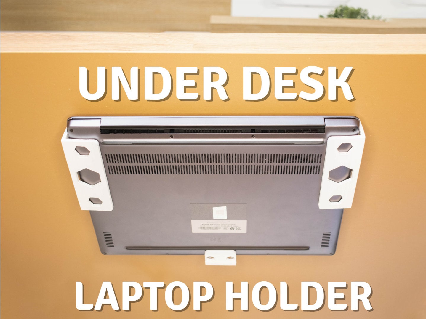 Under Desk Laptop Holder Mount for Under Desk Laptop Bracket Etsy