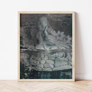 The Beatles She Said She Said, Poster, Music, Trendy Wall Art, Retro Print, Song Lyrics, Printable Digital Download, Vertical Home Decor,