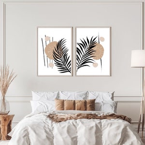 Boho Wall Art Gallery Wall Set, Mid Century Modern Prints, Bohemian Decor Wall Art Prints, Printable Wall Art, Boho Home Decor Neutral