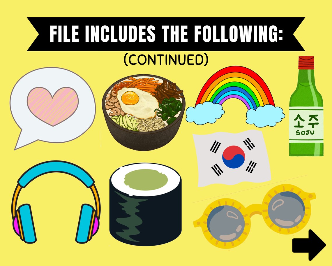 KPOP Photo Booth Props Printable KPOP Birthday Party Decorations Instant Digital Download