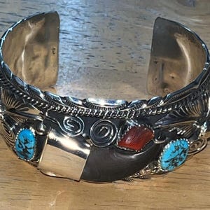 【美品】NAVAJO Mike Thomas Jr. ベアクロー　バングル Mike Thomas Jr - Etsy