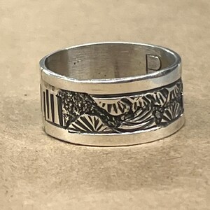 Native American Navajo Handmade Storyteller Sterling Silver Ring