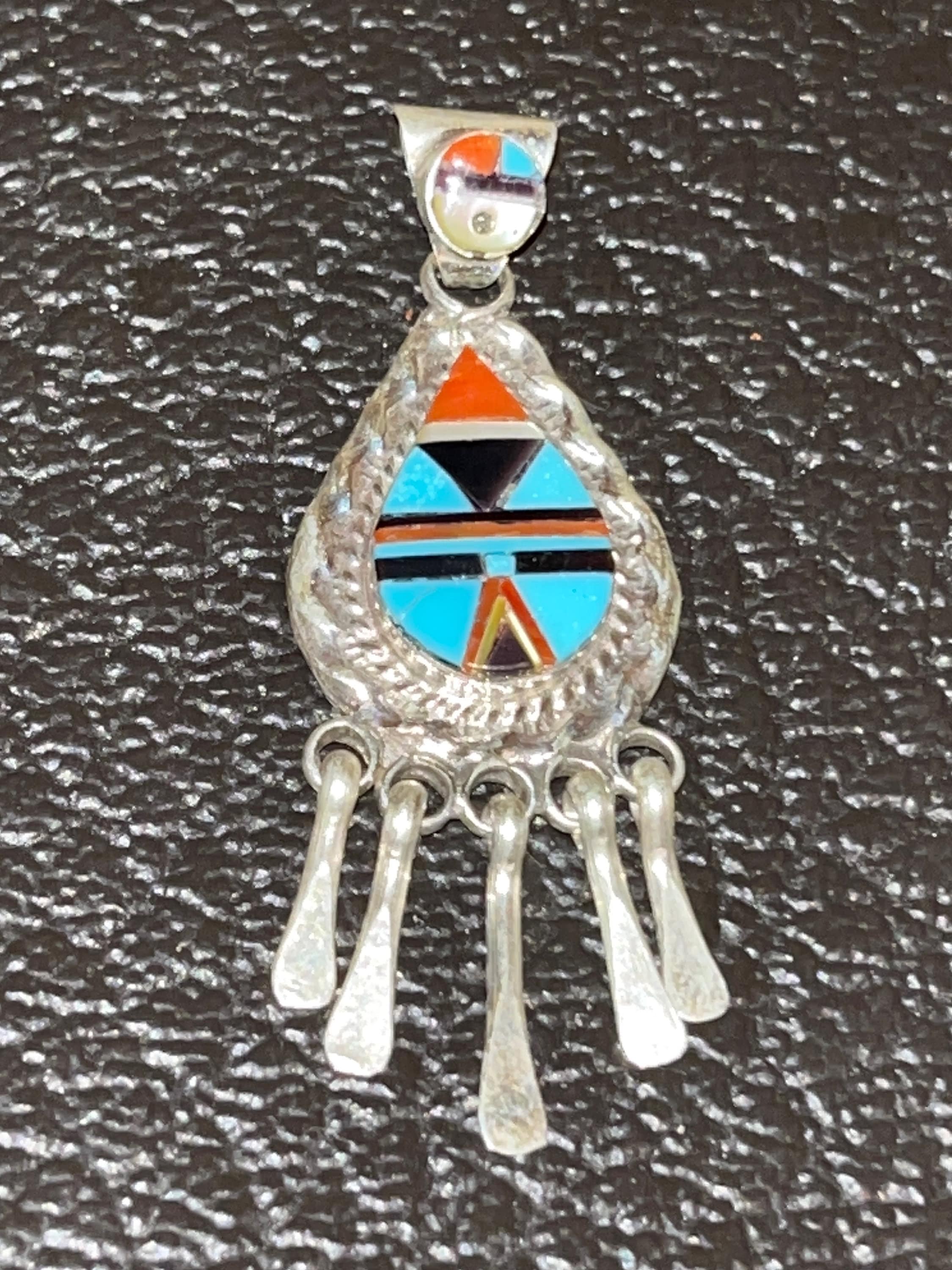 Zuni Sunface Pendant - Etsy Canada Zuni Sunface Pendant - Etsy Canada