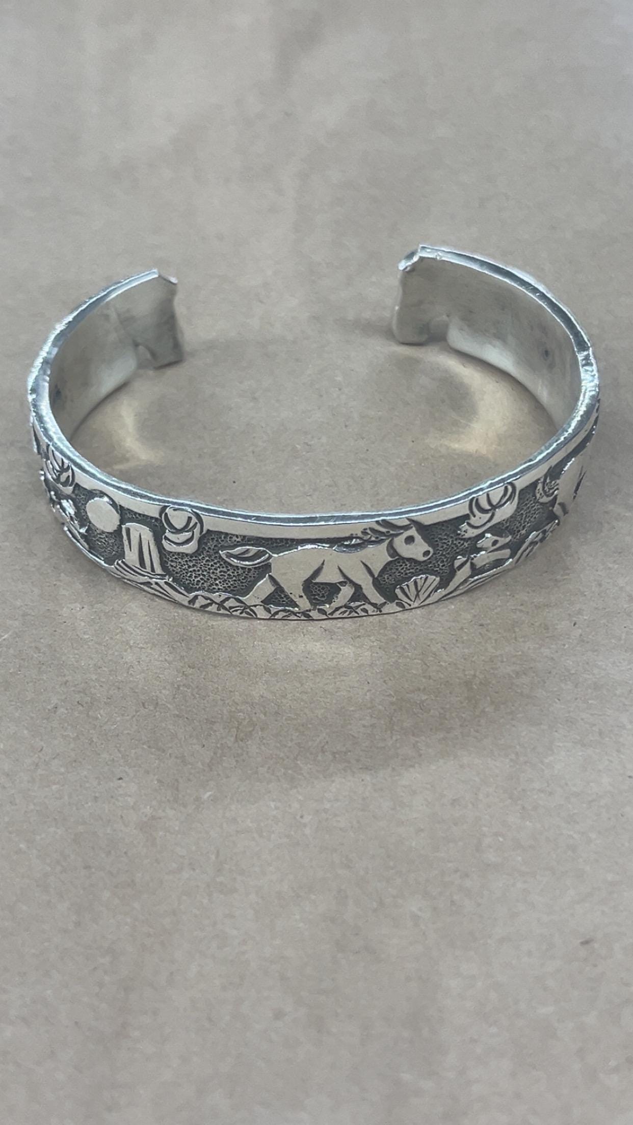 Native American Navajo Jewelry Handmade Sterling Silver Horse