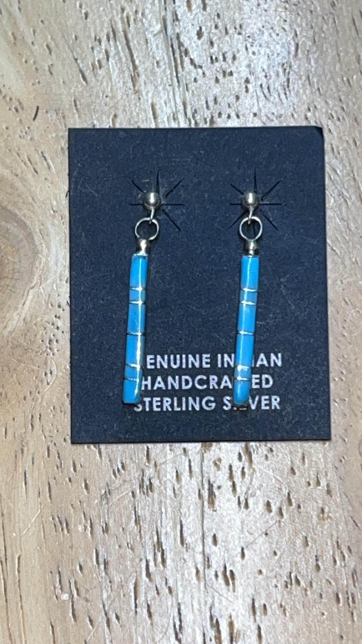 Native American Judy Homer Vintage Zuni Turquoise Coral Sterling Silver Earrings Native American Judy Homer Vintage Zuni Turquoise Coral Sterling Silver Earrings