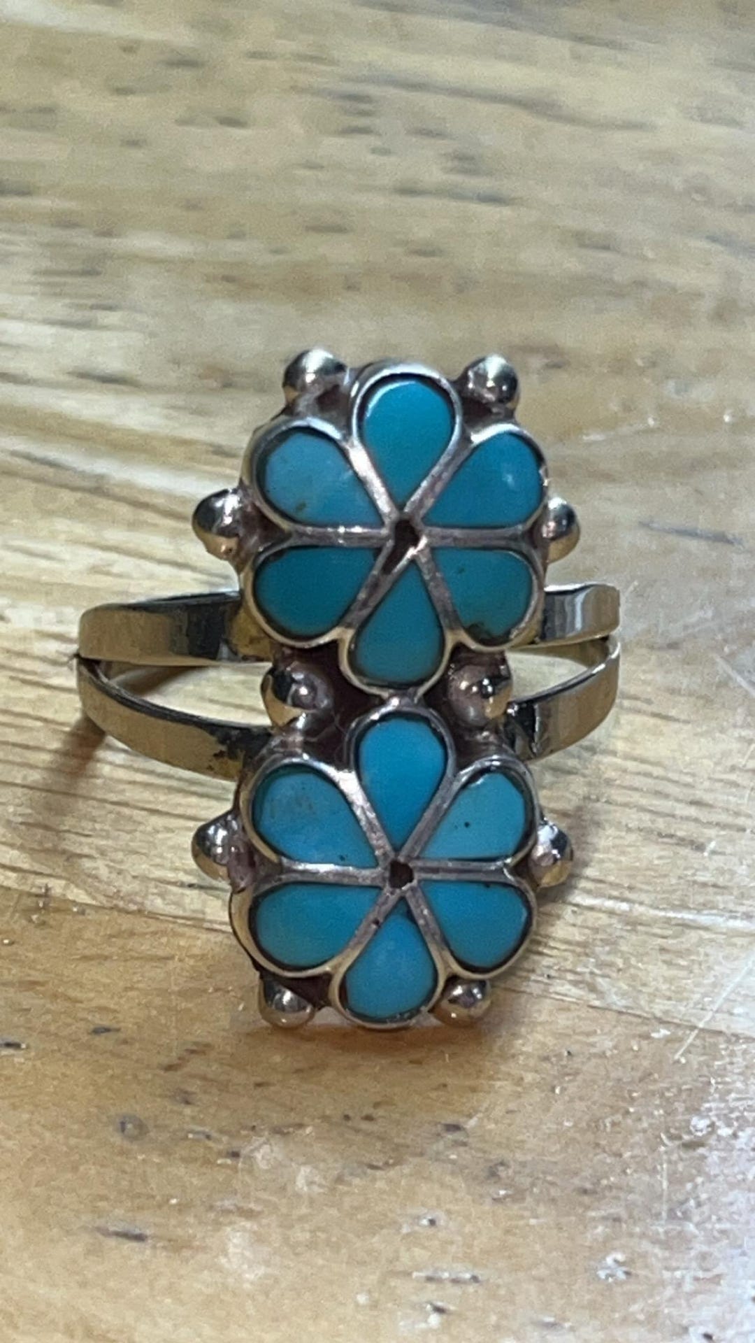 Native American Zuni Jewelry Handmade Sterling Silver Turquoise