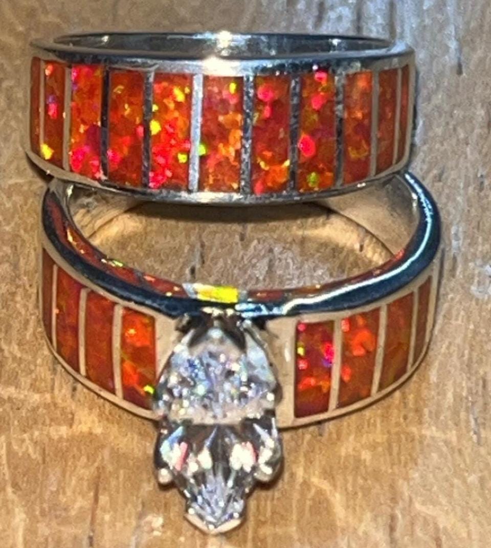 Native American Navajo Handmade Sterling Silver Traditional Wedding ...