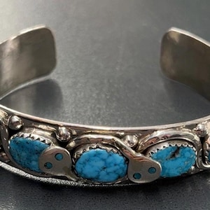 Native American Zuni Jewelry Handmade Sterling Silver Inlay