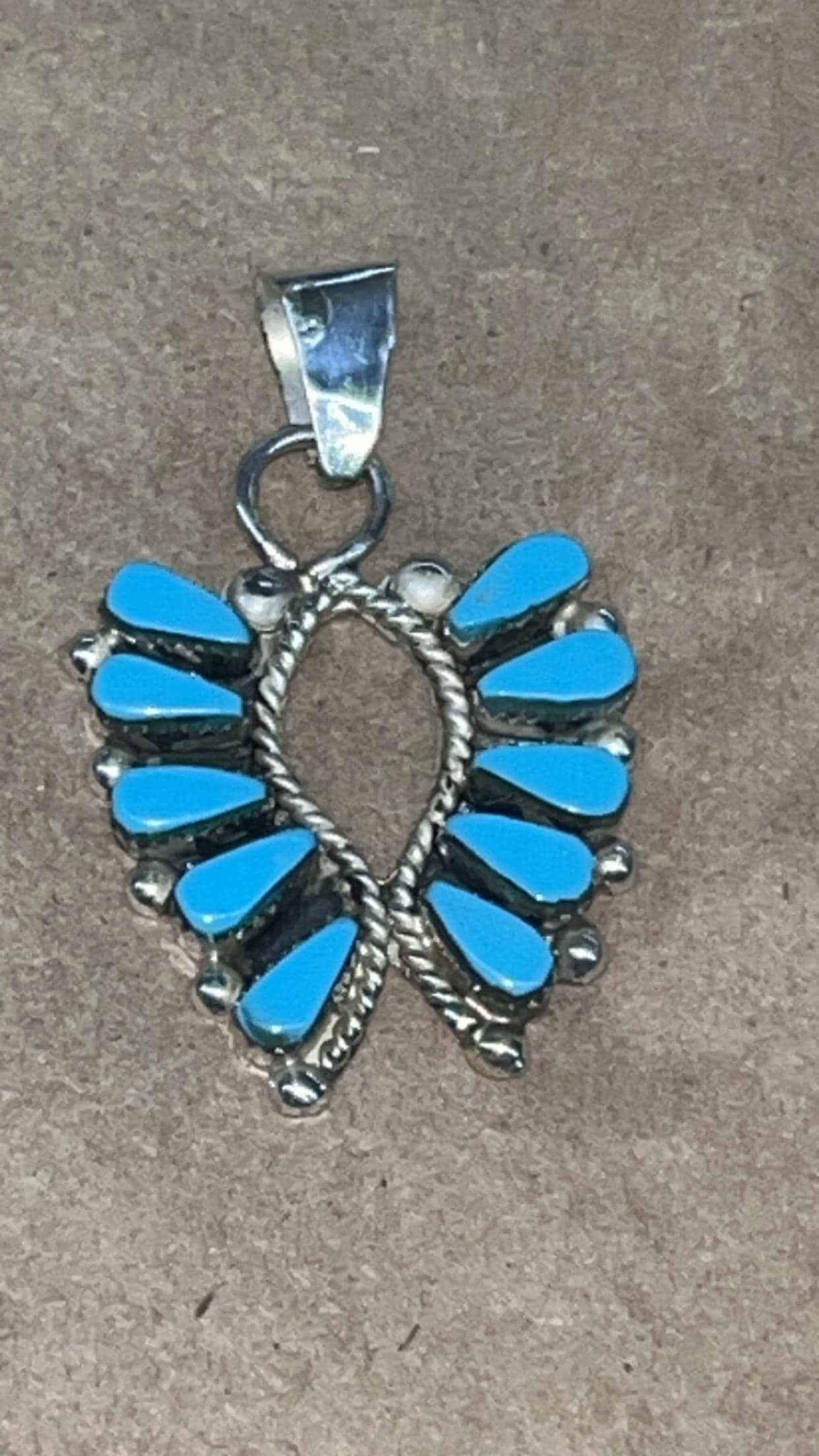 Native American Zuni Jewelry Handmade Sterling Silver Traditional