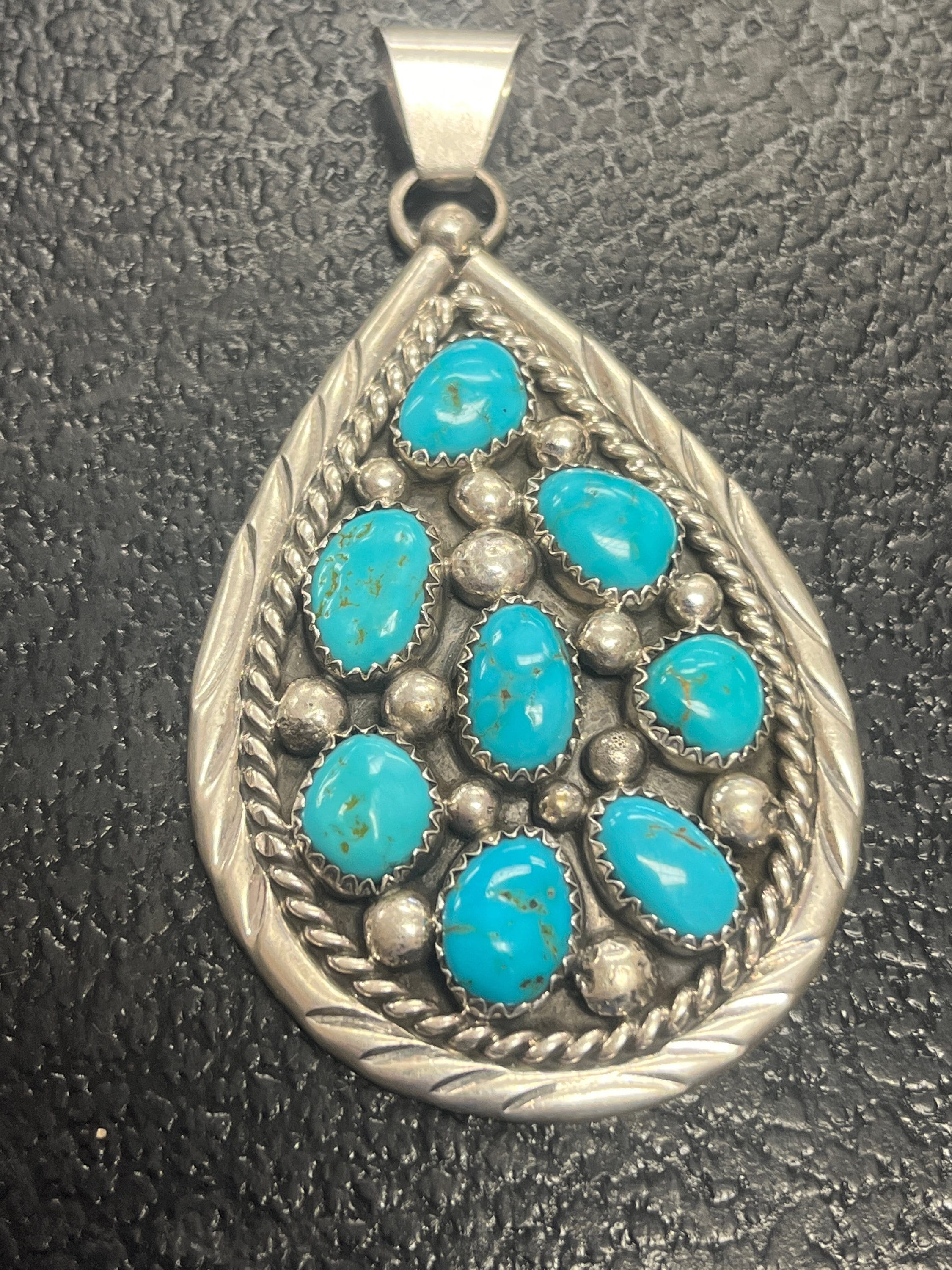 Native American Navajo Jewelry Handmade Sterling Silver Turquoise