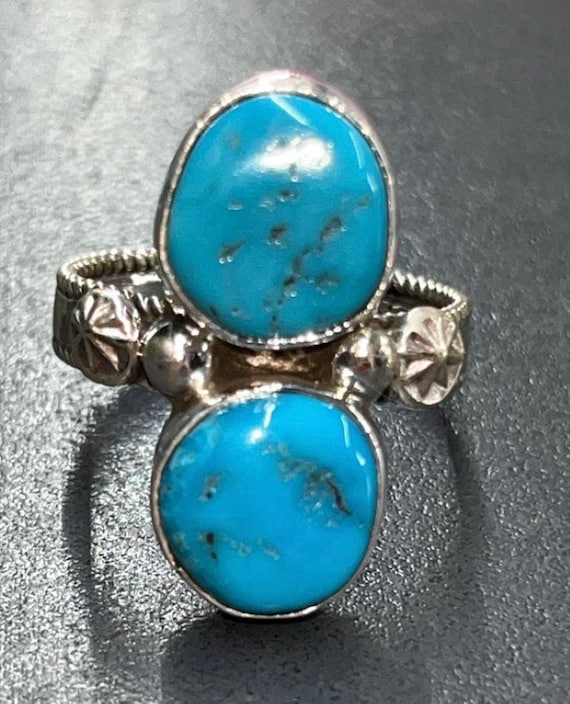 Native American Navajo Jewelry Handmade Sterling Silver Turquoise