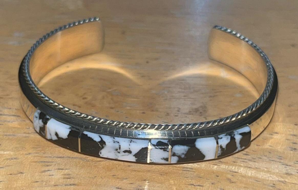 Native American Navajo Jewelry Handmade Sterling Silver White