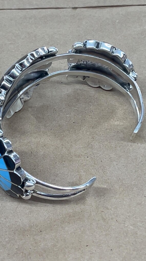 Native American Zuni Jewelry Handmade Sterling Silver Turquoise