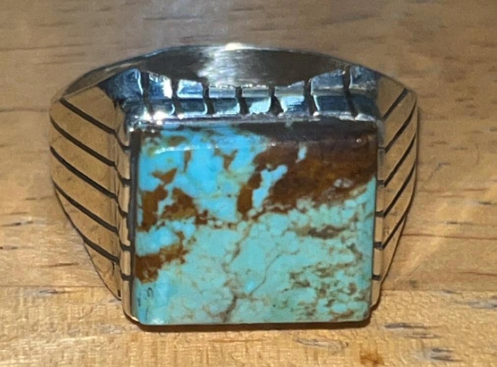 Native American Navajo Jewelry Handmade Sterling Silver Inlay
