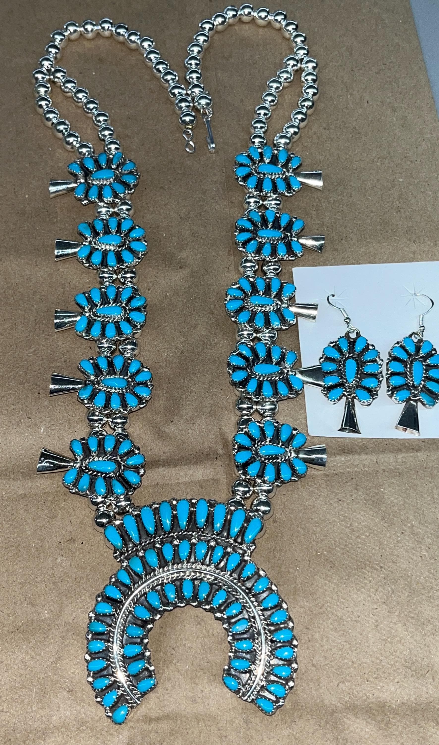 Native American Navajo Jewelry Handmade Sterling Silver Turquoise