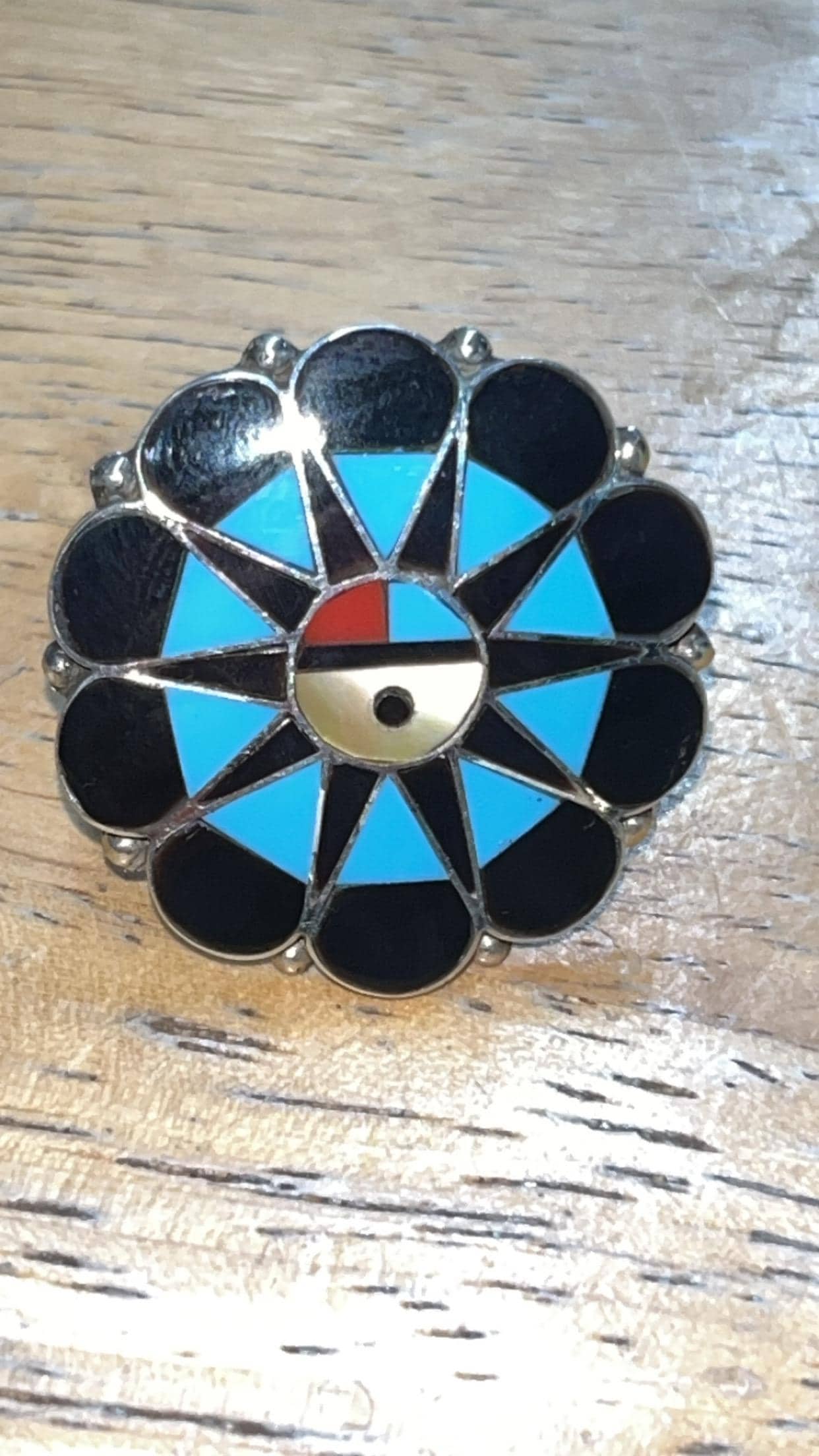 Zuni Sunface Ring - Etsy