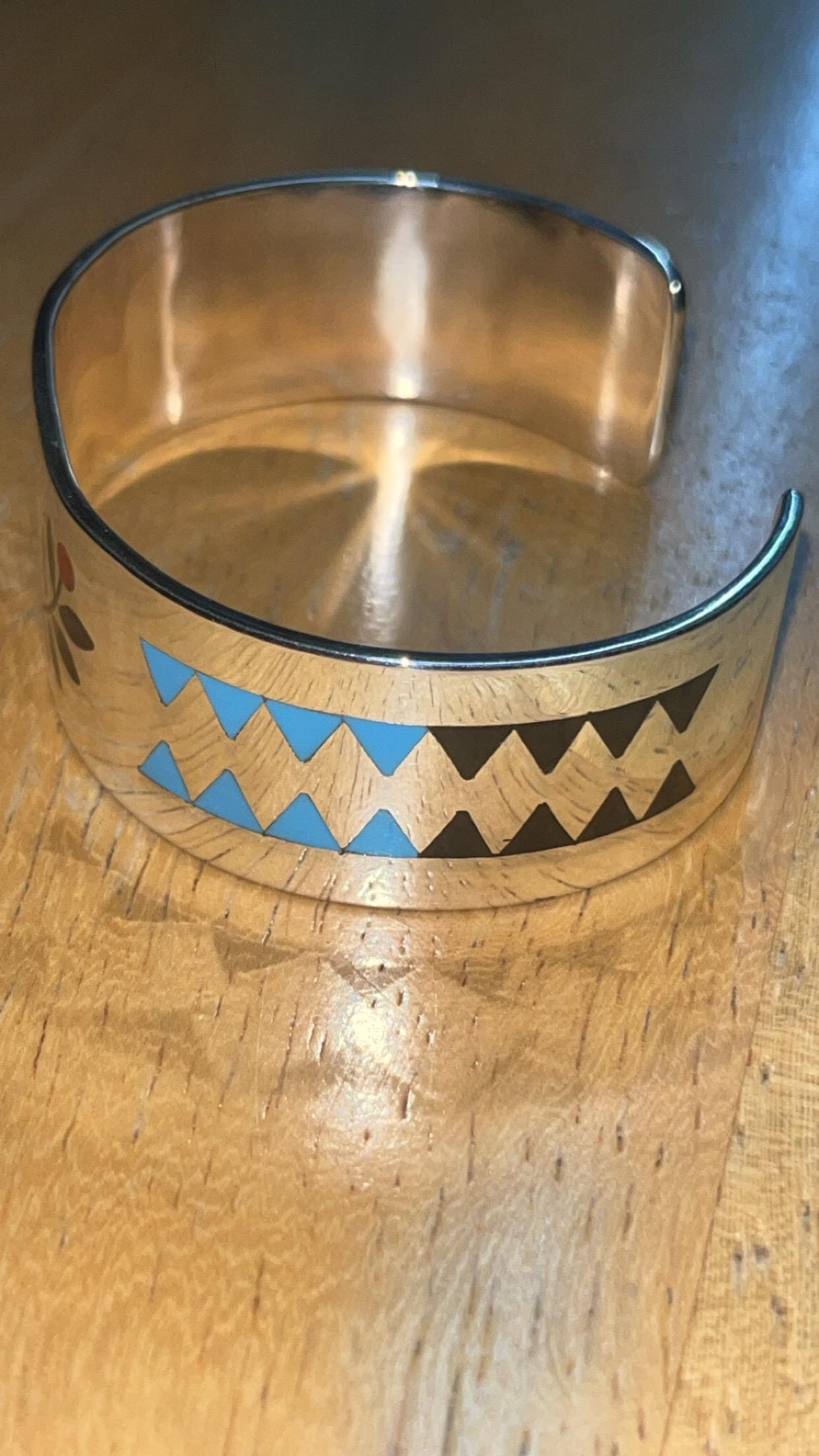 Native American Zuni Jewelry Handmade Inlay Turquoise Coral