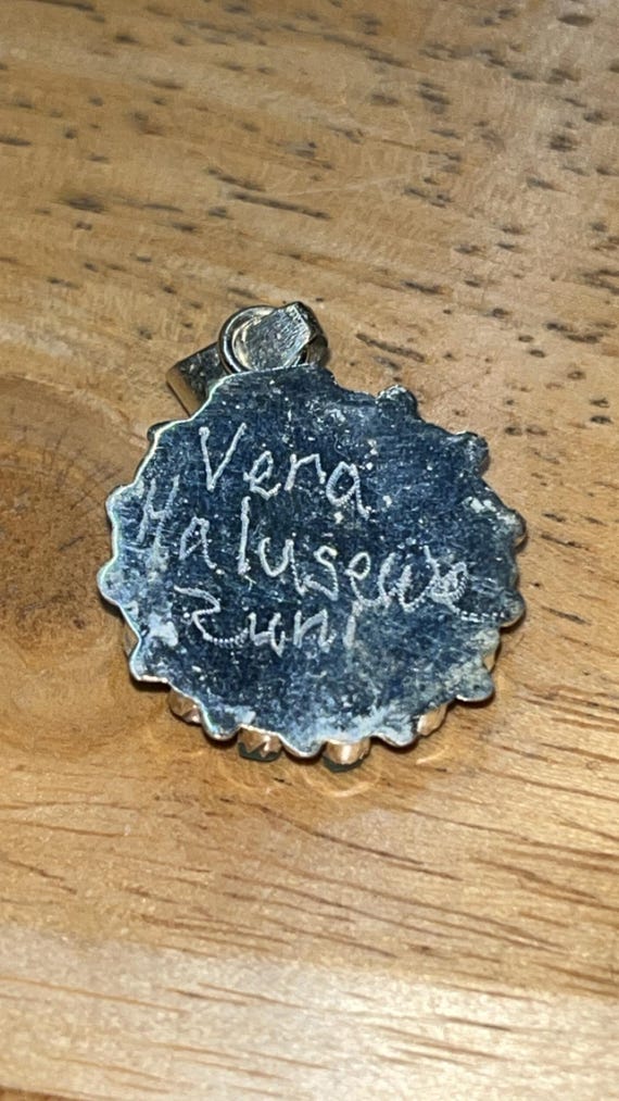 Native American Zuni Jewelry Handmade Sterling Cluster Natural