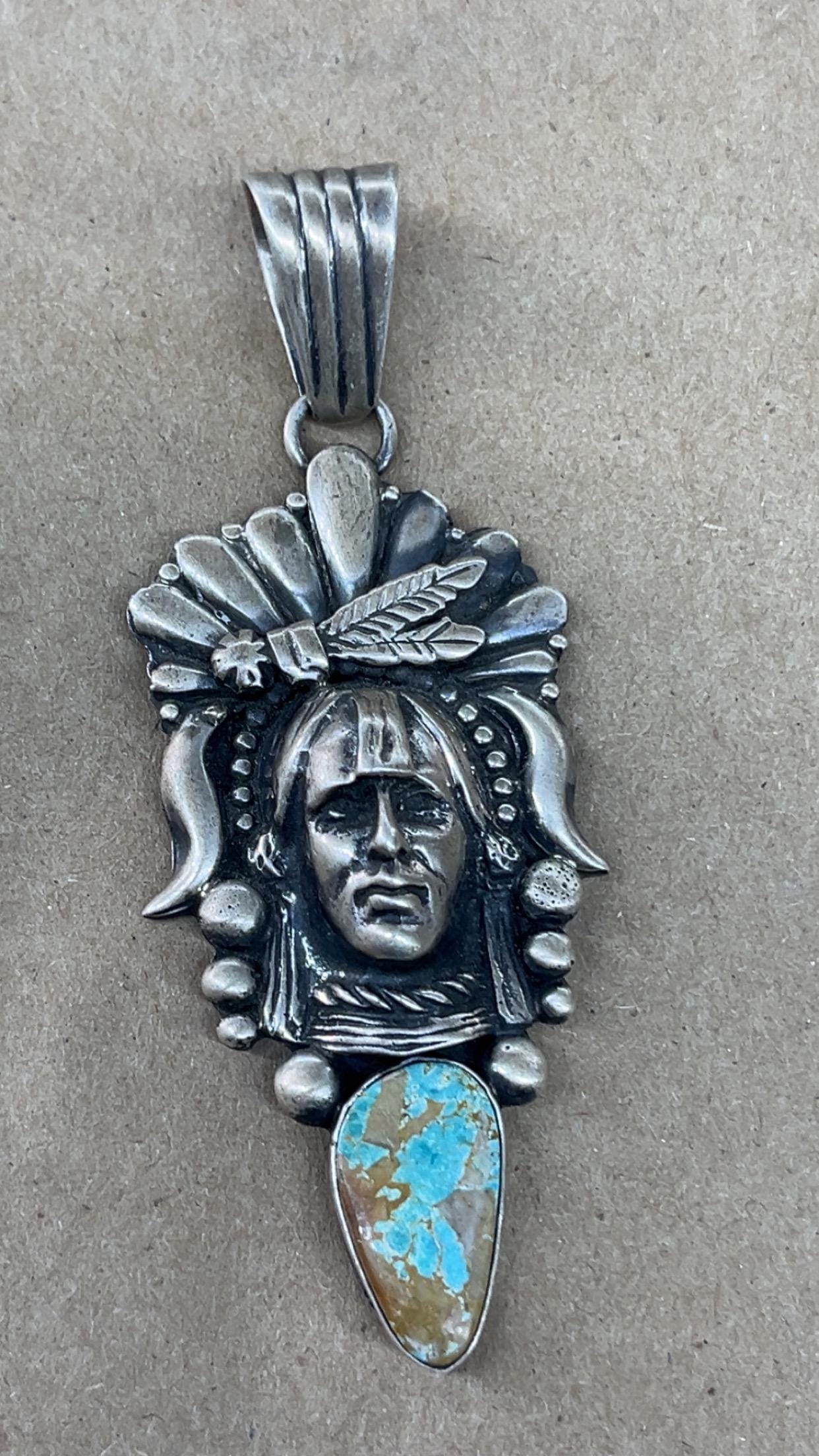 Native American Navajo Jewelry Handmade Sterling Silver Boulder