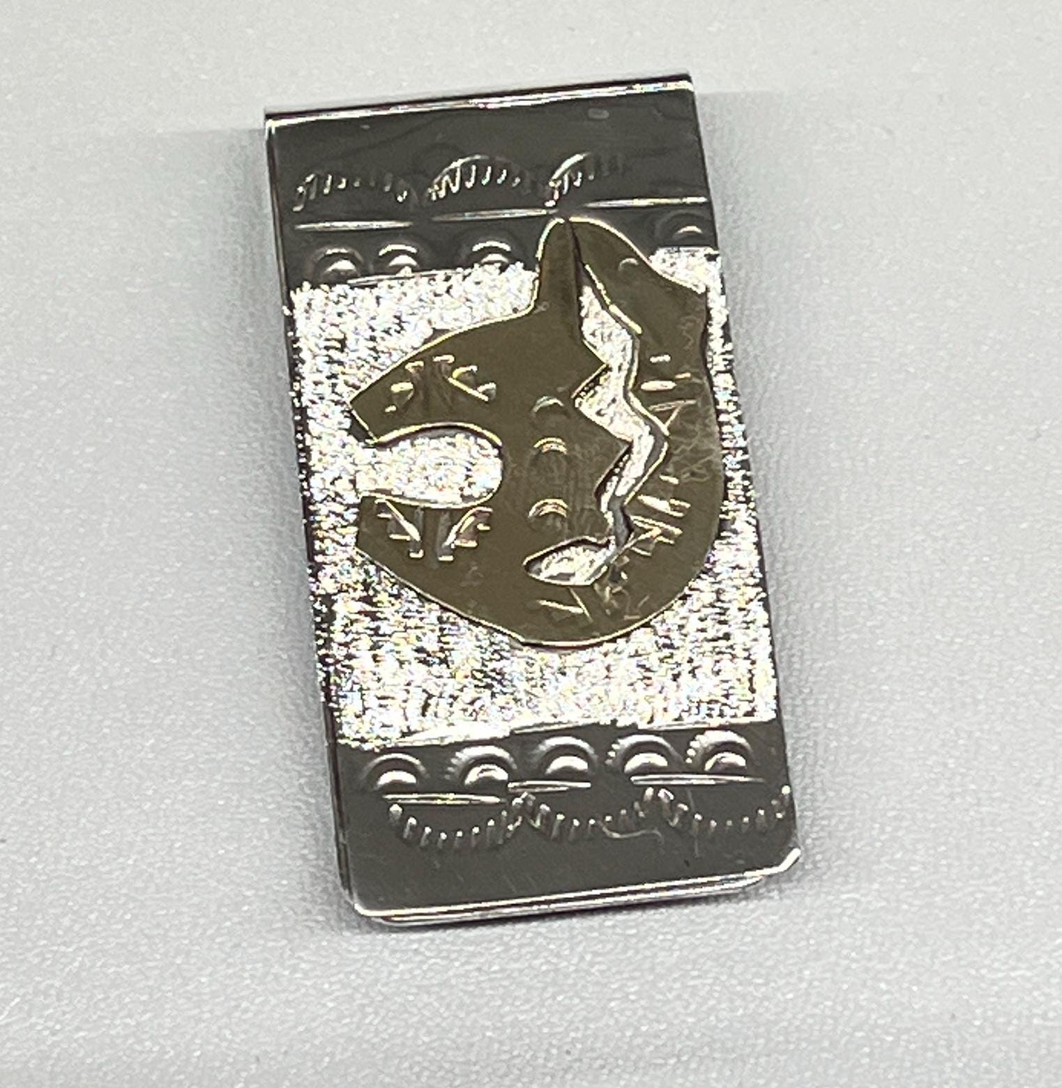 Native American Navajo Handmade Sterling Silver Gold Fill Money