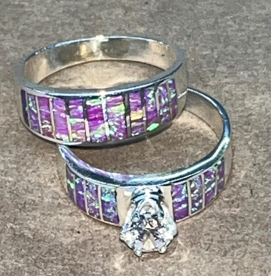 Native American Navajo Handmade Sterling Silver Traditional Wedding ...