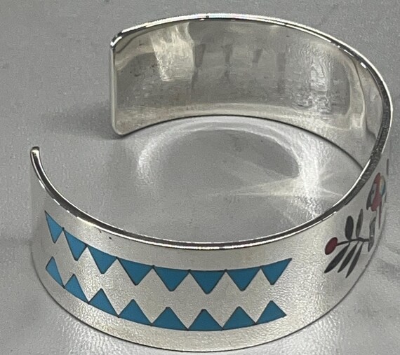 Native American Zuni Jewelry Handmade Sterling Silver Turquoise