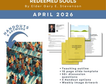 Equipaje perdido, almas redimidas Por el élder Gary E. Stevenson - Kit de lecciones de la Sociedad de Socorro de la Conferencia General de abril de 2026 - Ayuda para la enseñanza, folletos