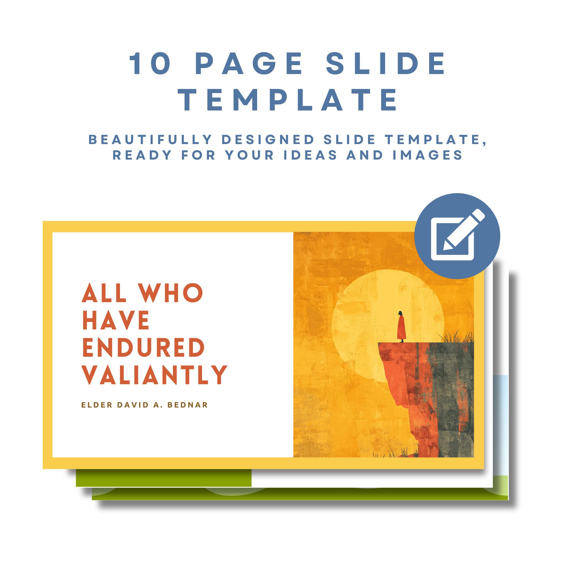 Valiantly Example All Who Have Endured Valiantly by Elder David A. Bednar-- April 2026 ...